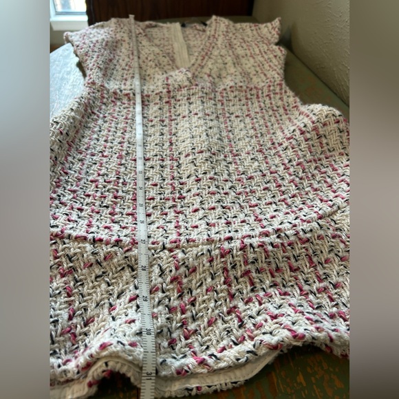 Zara Mini Dress  , color Cream/ black/ pink Size S - Picture 9 of 12